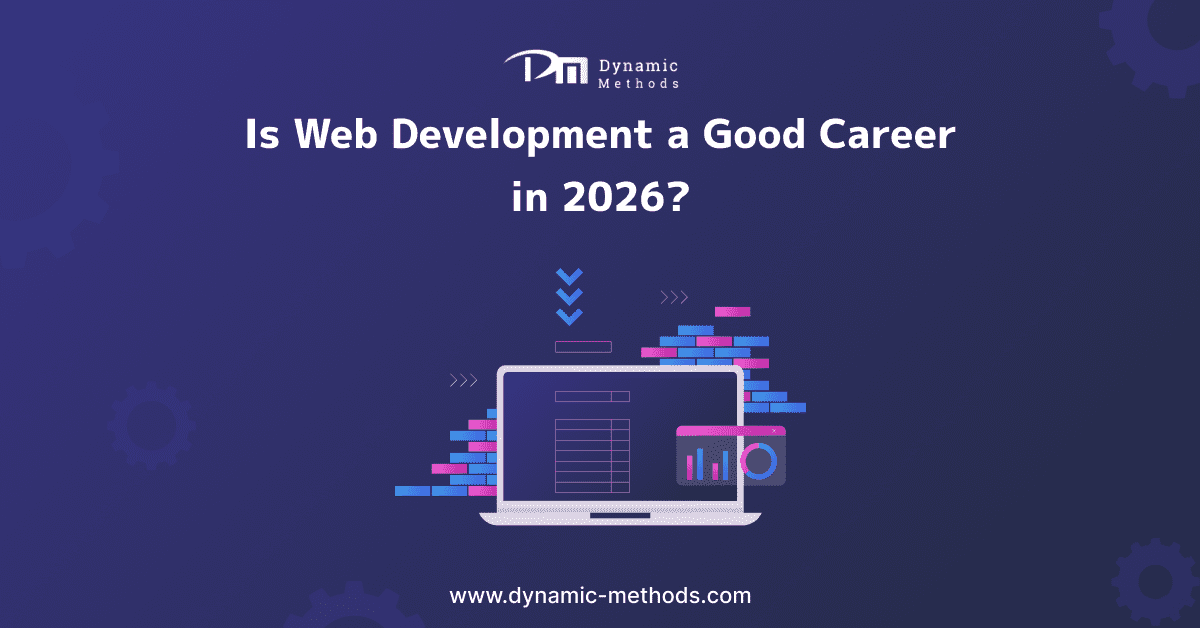 Web development career insights for 2026 presented by Dynamic Methods.